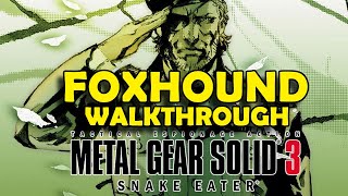 Metal Gear Solid 3 Snake Eater Master Collection Foxhound Rank Walkthrough  Full Game [upl. by Haibot]