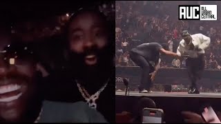 Rick Ross amp James Harden Cant Stop Laughing At Russell Westbrook amp YG Crip Walking w Kendrick Lamar [upl. by Aylmar539]