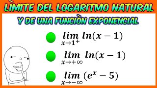 Límites logarítmicos y exponenciales [upl. by Nanyk]