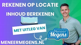 Meneer Megens rekenvideo op locatie liters berekenen [upl. by Blood477]