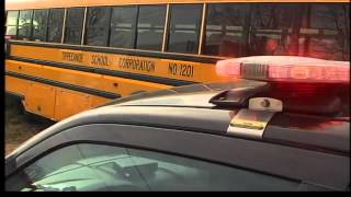 School bus driver falls asleep at the wheel causing acciden [upl. by Chu409]