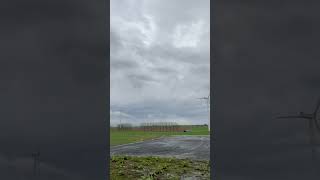 Nordex N117 wind farm during storm wind farm [upl. by Birkett]