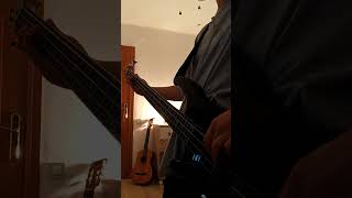 Feel Good Inc  BASS cover first month playing bass song bass bassplayer guitar shorts [upl. by Ronacin]