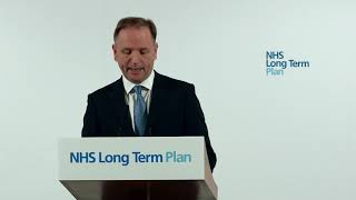 NHS England Chief Executive Simon Stevens launches the NHS Long Term Plan [upl. by Ajet256]