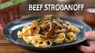 Jamies Quick Beef Stroganoff [upl. by Rodney]