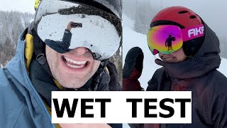 ★★★★★ These goggles in soggy PNW freezing cold conditions  AKASO OTG Ski Goggles and ZIONOR X7 [upl. by Adnouqal]