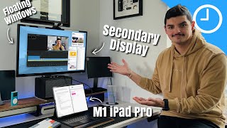 The iPad Pro Is Finally A Computer  Extended Monitor Support Fully Explained  iPadOS 162 [upl. by Yaeger667]