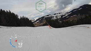 HOW STEEP IS BLACK RUN Super Megeve at MEGEVE ski resort  GoPro HD POV Skiing  Feb 2024 [upl. by Acirrej950]