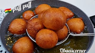 HOW TO MAKE AUTHENTIC GHANA BOFROTPUFF PUFF TOOGBEI RECIPE EASY SIMPLE BUT DELICIOUS RECIPE 😋 [upl. by Dotson439]