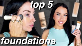 TOP 5 FOUNDATIONS I will forever repurchase [upl. by Aniras591]