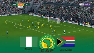 NIGERIA vs SOUTH AFRICA  Africa Cup of Nations SEMIFINAL AFCON 07 February 2024  PES Gameplay [upl. by Myron]