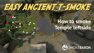 ☁️ Easy Temple Smoke on Ancient TSide CSGO Shorts [upl. by Llekim]