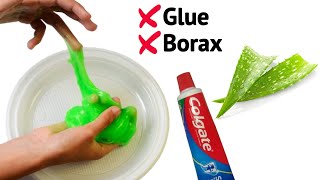 NO ACTIVATOR NO GLUE SLIME ASMRhow to make slime WITHOUT BORAX at home DIYSlime without glue borax [upl. by Haff]