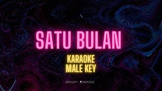 SATU BULAN  BERNADYA  AKUSTIK KARAOKE MALE KEY [upl. by Nocaed]