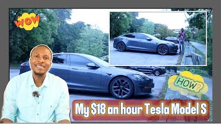 How I bought a 2022 Tesla Model S making 18 hourly tesla money personalfinance TeslaFlex [upl. by Haley]