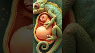 Chameleon Giving Birth Without Laying Eggs amazingfacts interestinginformation [upl. by Ruthven]