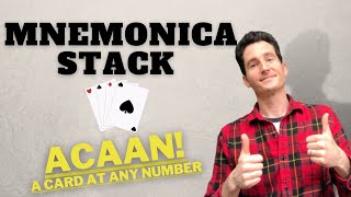 Mnemonica Stack ACAAN Trick  A Card at Any Number Magic Card Trick [upl. by Fredrika]