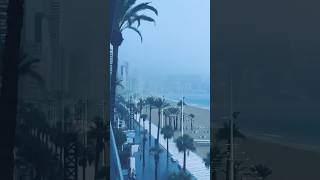 Wild storms in Benidorm right now [upl. by Ahteres]