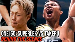 Behind The Scenes At ONE 165 Superlek vs Takeru Dramatic 😨 [upl. by Eselahs463]