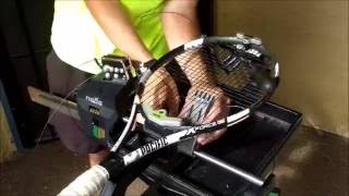 How to String a Tennis Racquet  Pacific X Force Pro [upl. by Nomzed]