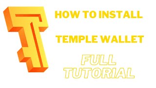 how to install temple tezos wallet full tutorial  temple wallet  tezos wallet Technology With Ak [upl. by Pollie528]