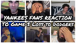 Yankees fans reaction to Game 5 loss to Dodgers [upl. by Roque]