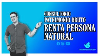 ✅Seminario PATRIMONIO BRUTO en las DECLARACIONES de RENTA PERSONA NATURAL✅ [upl. by Aneelas]