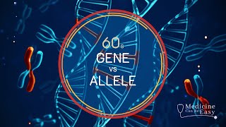 Genetics in 60 seconds Gene vs Allele [upl. by Oiramd52]