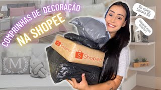 COMPRINHAS DA SHOPEE BRASIL  Itens decorativos baratos para quarto pequeno [upl. by Nnaycart]