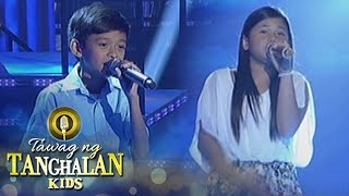 Tawag ng Tanghalan Kids Keifer Sanchez vs Reign Curthney Basa [upl. by Boykins]