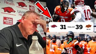 Arkansas Pulls Off An All Time Choke Job vs Oklahoma State [upl. by Adnale33]