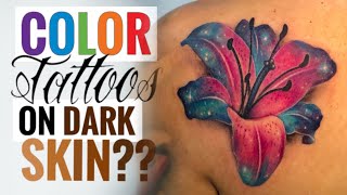 TIPS amp TRICKS for Tattooing Darker Skin Tones  ADRIANA HALLOW [upl. by Auguste]