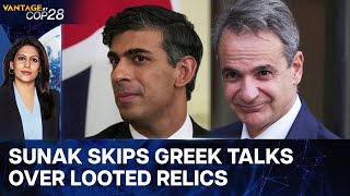 Sunak Snubs Greek PM Mitsotakis Over Looted Parthenon Marbles  Vantage with Palki Sharma [upl. by Camilia]