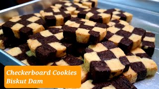 Checkerboard Cookies  Biskut Dam  DAPUR2020 [upl. by Tobie]