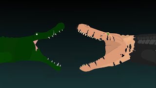 Purussaurus Vs Machimossaurus Rex [upl. by Nwahsem545]