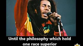 Bob Marley  WAR  Lyric Video [upl. by Pippy]