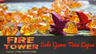 Fire Tower Board Game Solo Mode in less than 1 minute Time Lapse [upl. by Lantz]