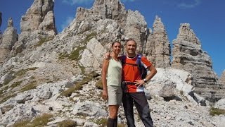 FERRATA DEI CAMPANILI DEL LATEMAR [upl. by Atnauqahs]