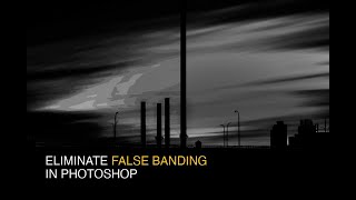 Eliminate false banding in Photoshop [upl. by Namyaw]