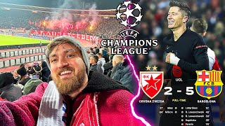 Roter Stern Belgrad vs FC Barcelona  UCL Stadionvlog 🚀  DAS NÄCHSTE SCHÜTZENFEST 😍  ViscaBarca [upl. by Ecnahs]