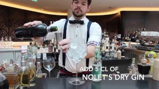 Nolets Silver Dry Gin amp FeverTree Elderflower Tonic Cocktail at Axis Lobby amp Cocktails Bar [upl. by Santa96]