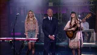 First Aid Kit  Emmylou on Late Show with David Letterman [upl. by Danell]