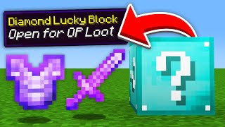 Minecraft But There Are Custom Lucky Blocks [upl. by Christabelle]