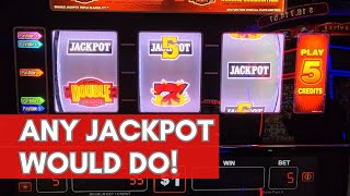 777 Double Jackpot 1 5 credit max bet Jan30 2024 Yaamava [upl. by Nerdna184]