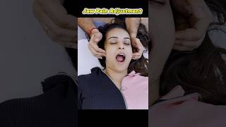 Jaw pain chiropractic alignment by Dr Harish Grover trend feed feedshort [upl. by Gilles808]