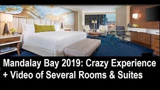 Mandalay Bay in Vegas Crazy Experience 2019  Rooms amp Suites Review [upl. by Aecila]