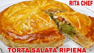 TORTA SALATA RIPIENA🥦RITA CHEF  Saporita invitante e super appetitosa [upl. by Argyle691]