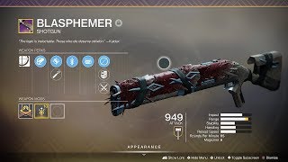 Destiny 2  Max Masterwork Blasphemer Drop  Phogoth  AoS [upl. by Castra]