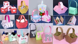 11 DIY Paper Basket  Multi Use Paper Basket For Chocolates amp Gifts [upl. by Idyak]