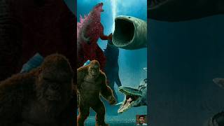 Godzilla Kong Vs Shimo vs Scar King 2v2 All MonsterVerse battle godzilla monster edit shorts [upl. by Hercule]